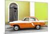 Cuba Fuerte Collection - American Classic Car White and Orange-Philippe Hugonnard-Mounted Photographic Print