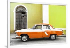 Cuba Fuerte Collection - American Classic Car White and Orange-Philippe Hugonnard-Framed Photographic Print