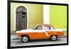 Cuba Fuerte Collection - American Classic Car White and Orange-Philippe Hugonnard-Framed Photographic Print