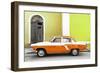 Cuba Fuerte Collection - American Classic Car White and Orange-Philippe Hugonnard-Framed Photographic Print