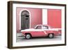 Cuba Fuerte Collection - American Classic Car White and Pink-Philippe Hugonnard-Framed Photographic Print