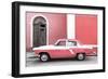 Cuba Fuerte Collection - American Classic Car White and Pink-Philippe Hugonnard-Framed Photographic Print