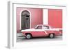 Cuba Fuerte Collection - American Classic Car White and Pink-Philippe Hugonnard-Framed Photographic Print