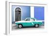 Cuba Fuerte Collection - American Classic Car White and Turquoise-Philippe Hugonnard-Framed Photographic Print