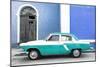 Cuba Fuerte Collection - American Classic Car White and Turquoise-Philippe Hugonnard-Mounted Photographic Print
