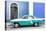 Cuba Fuerte Collection - American Classic Car White and Turquoise-Philippe Hugonnard-Stretched Canvas
