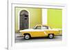 Cuba Fuerte Collection - American Classic Car White and Yellow-Philippe Hugonnard-Framed Photographic Print