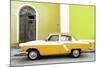Cuba Fuerte Collection - American Classic Car White and Yellow-Philippe Hugonnard-Mounted Photographic Print