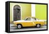 Cuba Fuerte Collection - American Classic Car White and Yellow-Philippe Hugonnard-Framed Stretched Canvas