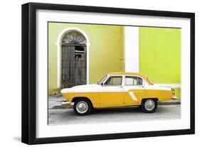 Cuba Fuerte Collection - American Classic Car White and Yellow-Philippe Hugonnard-Framed Photographic Print