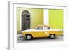 Cuba Fuerte Collection - American Classic Car White and Yellow-Philippe Hugonnard-Framed Photographic Print