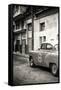 Cuba Fuerte Collection B&W - 1953 Pontiac Original Classic Car III-Philippe Hugonnard-Framed Stretched Canvas