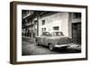 Cuba Fuerte Collection B&W - 1953 Pontiac Original Classic Car-Philippe Hugonnard-Framed Photographic Print