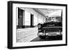 Cuba Fuerte Collection B&W - 1955 Chevy Classic Car II-Philippe Hugonnard-Framed Photographic Print