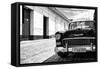 Cuba Fuerte Collection B&W - 1955 Chevy Classic Car II-Philippe Hugonnard-Framed Stretched Canvas