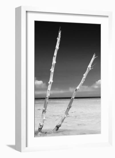 Cuba Fuerte Collection B&W - Alone in the Ocean III-Philippe Hugonnard-Framed Photographic Print