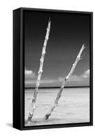 Cuba Fuerte Collection B&W - Alone in the Ocean III-Philippe Hugonnard-Framed Stretched Canvas