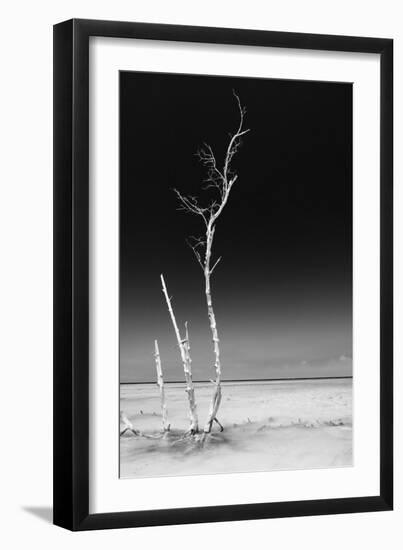 Cuba Fuerte Collection B&W - Alone in the Ocean IV-Philippe Hugonnard-Framed Photographic Print