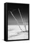Cuba Fuerte Collection B&W - Alone in the Ocean-Philippe Hugonnard-Framed Stretched Canvas