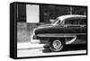 Cuba Fuerte Collection B&W - American Bel Air Chevy-Philippe Hugonnard-Framed Stretched Canvas