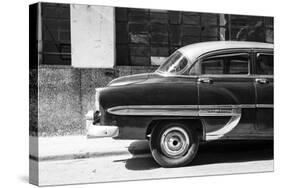 Cuba Fuerte Collection B&W - American Bel Air Chevy-Philippe Hugonnard-Stretched Canvas