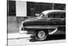 Cuba Fuerte Collection B&W - American Bel Air Chevy-Philippe Hugonnard-Stretched Canvas