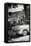 Cuba Fuerte Collection B&W - American Classic Car - Chevrolet III-Philippe Hugonnard-Framed Stretched Canvas