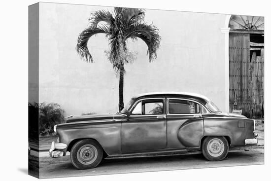 Cuba Fuerte Collection B&W - American Classic Car II-Philippe Hugonnard-Stretched Canvas