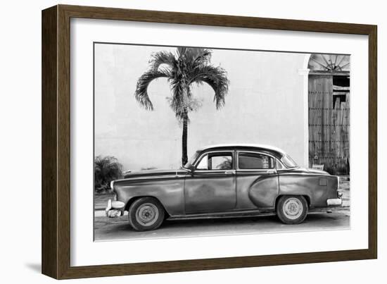 Cuba Fuerte Collection B&W - American Classic Car II-Philippe Hugonnard-Framed Photographic Print