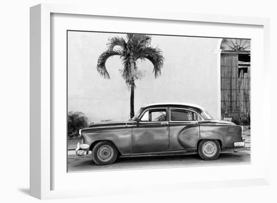 Cuba Fuerte Collection B&W - American Classic Car II-Philippe Hugonnard-Framed Photographic Print