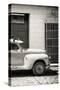 Cuba Fuerte Collection B&W - American Classic Car in Sancti Spiritus-Philippe Hugonnard-Stretched Canvas