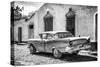 Cuba Fuerte Collection B&W - American Classic Car in Trinidad II-Philippe Hugonnard-Stretched Canvas