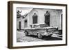 Cuba Fuerte Collection B&W - American Classic Car in Trinidad II-Philippe Hugonnard-Framed Photographic Print