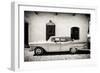 Cuba Fuerte Collection B&W - American Classic Car in Trinidad III-Philippe Hugonnard-Framed Photographic Print