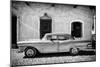 Cuba Fuerte Collection B&W - American Classic Car in Trinidad IV-Philippe Hugonnard-Mounted Photographic Print