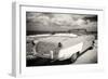 Cuba Fuerte Collection B&W - American Classic Car on the Beach III-Philippe Hugonnard-Framed Photographic Print