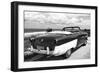 Cuba Fuerte Collection B&W - American Classic Car on the Beach IV-Philippe Hugonnard-Framed Photographic Print