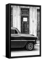 Cuba Fuerte Collection B&W - Bel Air Chevy III-Philippe Hugonnard-Framed Stretched Canvas