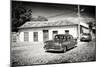 Cuba Fuerte Collection B&W - Chevrolet Cars II-Philippe Hugonnard-Mounted Photographic Print