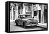 Cuba Fuerte Collection B&W - Chevrolet Classic Car II-Philippe Hugonnard-Framed Stretched Canvas