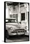 Cuba Fuerte Collection B&W - Chevrolet Classic Car III-Philippe Hugonnard-Framed Stretched Canvas