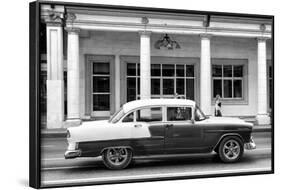 Cuba Fuerte Collection B&W - Chevrolet Sunday Walk-Philippe Hugonnard-Framed Photographic Print