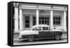 Cuba Fuerte Collection B&W - Chevrolet Sunday Walk-Philippe Hugonnard-Framed Stretched Canvas