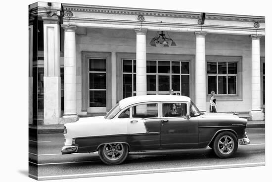 Cuba Fuerte Collection B&W - Chevrolet Sunday Walk-Philippe Hugonnard-Stretched Canvas