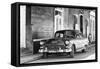 Cuba Fuerte Collection B&W - Chevy Classic Car in Trinidad II-Philippe Hugonnard-Framed Stretched Canvas
