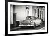 Cuba Fuerte Collection B&W - Chevy Classic Car in Trinidad-Philippe Hugonnard-Framed Photographic Print