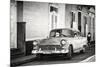 Cuba Fuerte Collection B&W - Chevy Classic Car in Trinidad-Philippe Hugonnard-Mounted Photographic Print