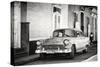 Cuba Fuerte Collection B&W - Chevy Classic Car in Trinidad-Philippe Hugonnard-Stretched Canvas