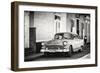 Cuba Fuerte Collection B&W - Chevy Classic Car in Trinidad-Philippe Hugonnard-Framed Photographic Print