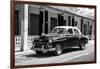 Cuba Fuerte Collection B&W - Chevy Deluxe II-Philippe Hugonnard-Framed Photographic Print